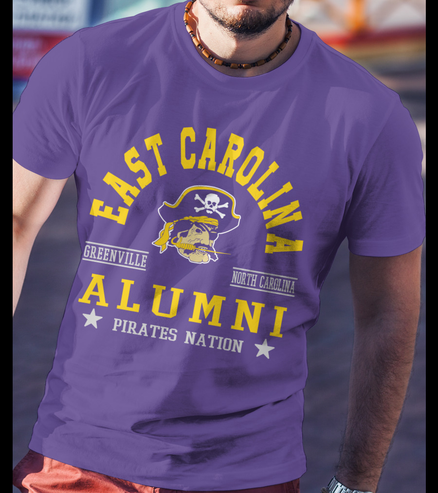 East Carolina Alumni Pirates Nation Greenville North Carolina T-Shirt