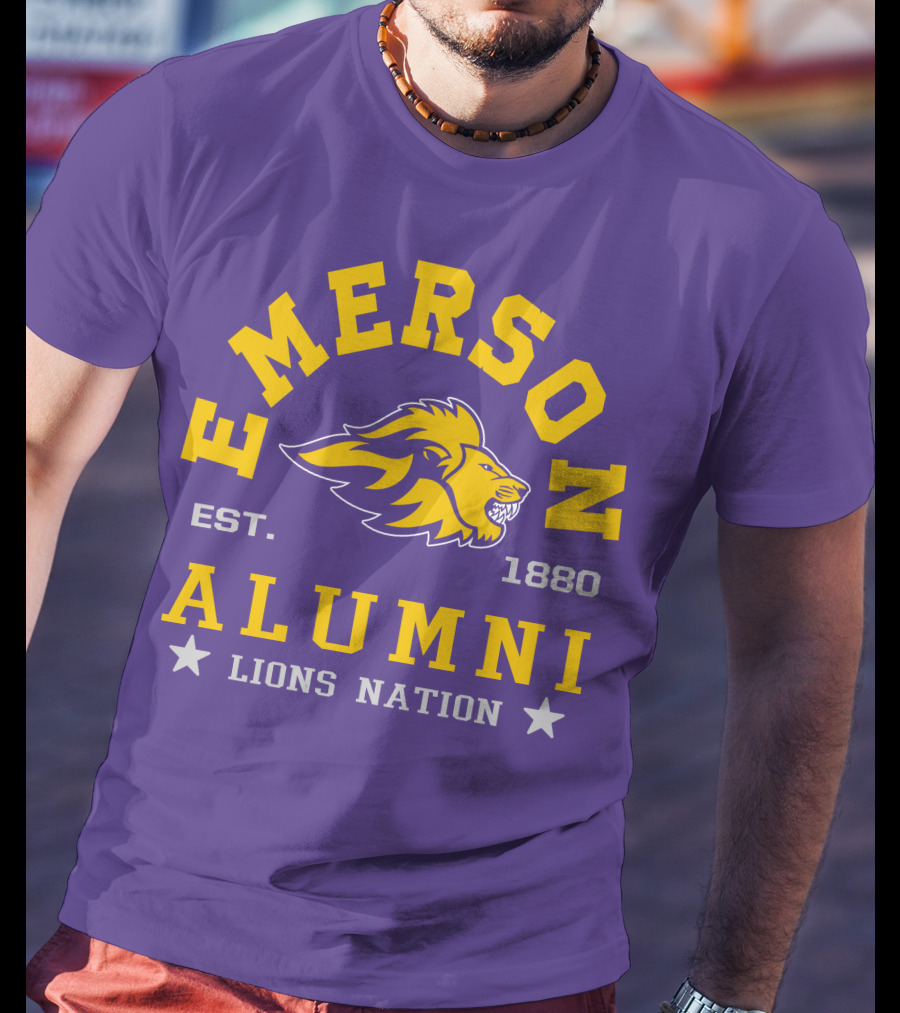 Emerson Alumni Lions Nation Est. 1880 T-Shirt