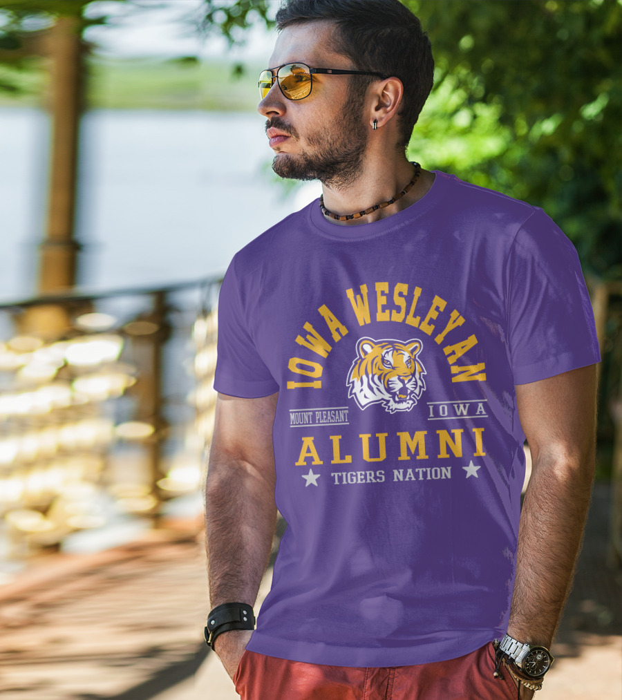 Iowa Wesleyan Alumni Tigers Nation Mount Pleasant Iowa T-Shirt