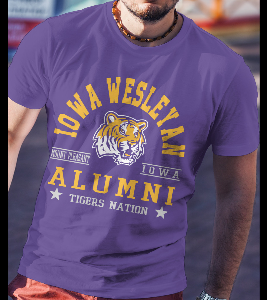 Iowa Wesleyan Alumni Tigers Nation Mount Pleasant Iowa T-Shirt