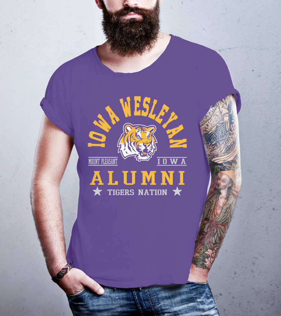 Iowa Wesleyan Alumni Tigers Nation Mount Pleasant Iowa T-Shirt