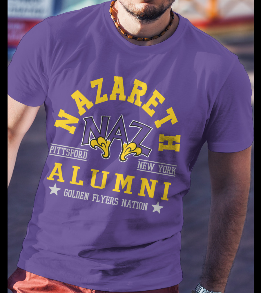 Nazareth College Alumni Pittsford New York Golden Flyers Nation T-Shirt