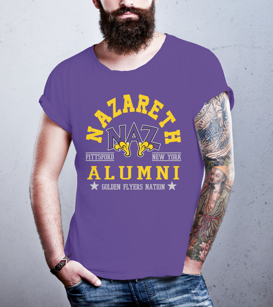 Nazareth College Alumni Pittsford New York Golden Flyers Nation T-Shirt