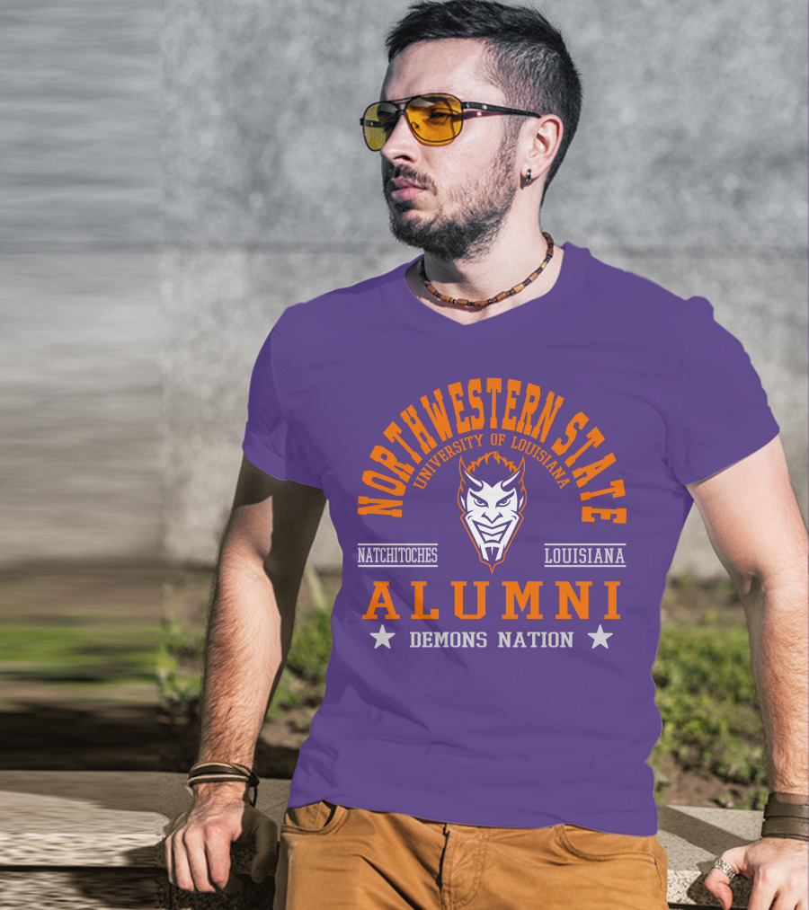Northwestern State University Of Louisiana Alumni Demons Nation Natchitoches T-Shirt