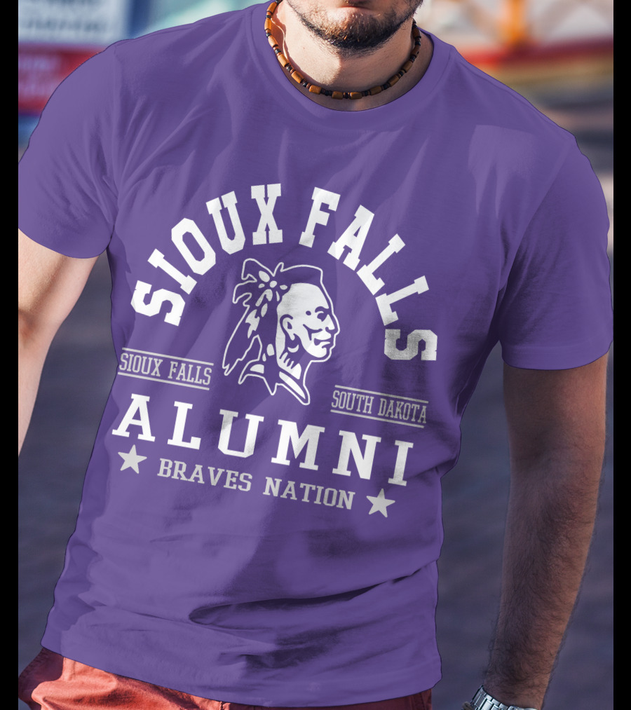 Sioux Falls South Dakota Alumni Braves Nation T-Shirt