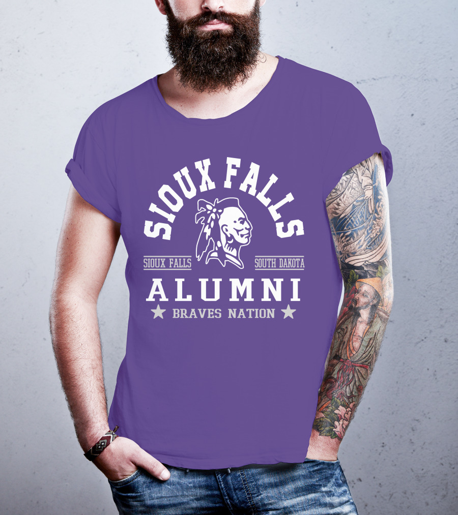 Sioux Falls South Dakota Alumni Braves Nation T-Shirt
