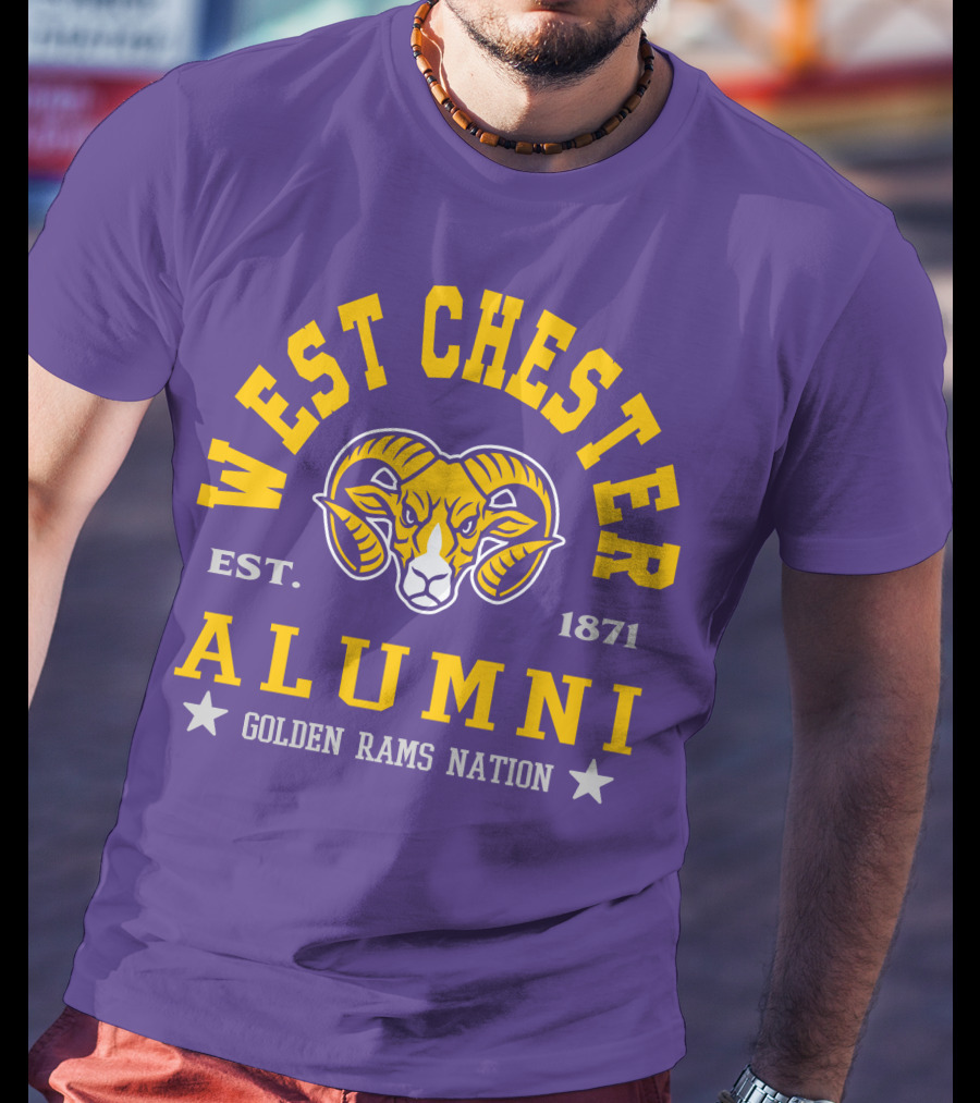 West Chester Alumni Est. 1871 Golden Rams Nation T-Shirt