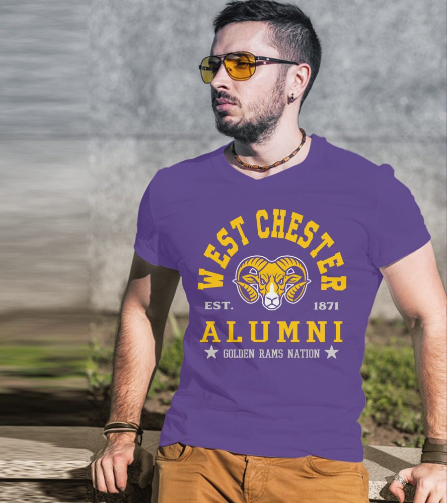 West Chester Alumni Est. 1871 Golden Rams Nation T-Shirt