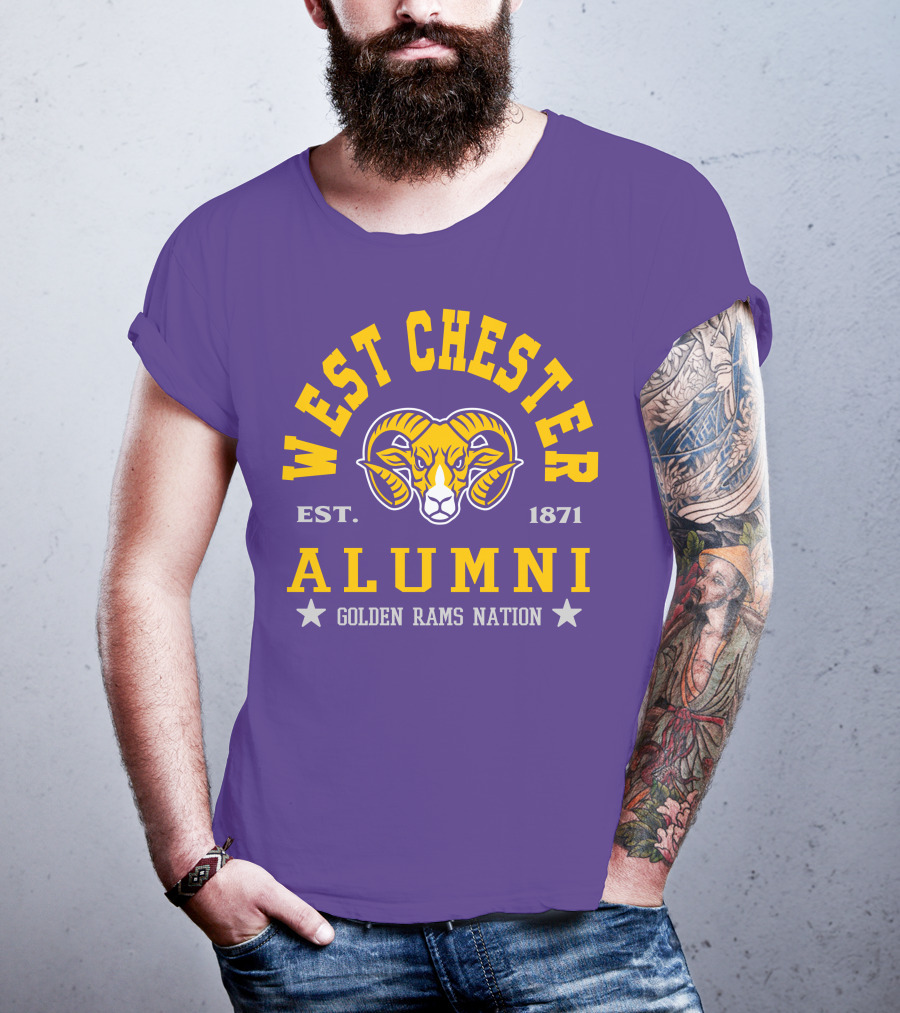 West Chester Alumni Est. 1871 Golden Rams Nation T-Shirt