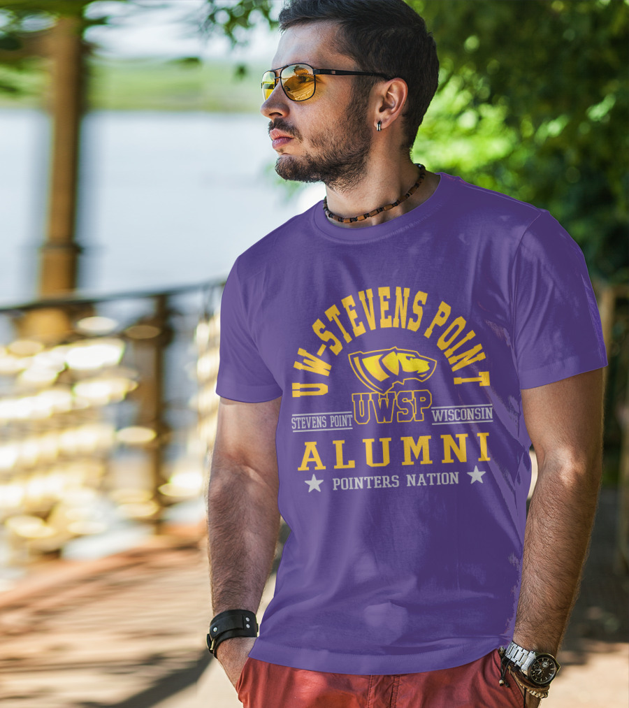 UW-Stevens Point Wisconsin UWSP Alumni Pointers Nation T-Shirt