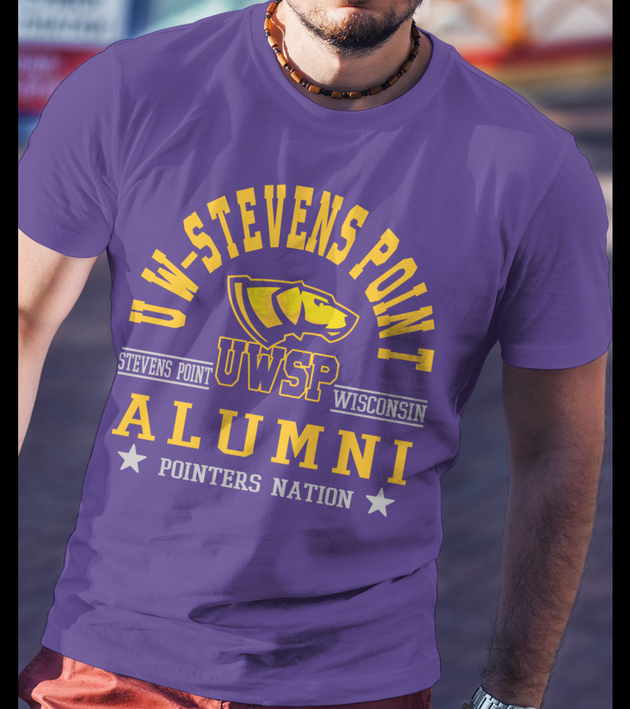 UW-Stevens Point Wisconsin UWSP Alumni Pointers Nation T-Shirt