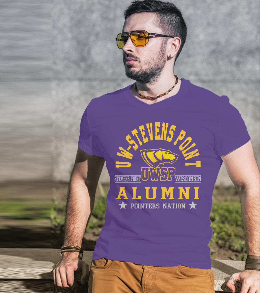 UW-Stevens Point Wisconsin UWSP Alumni Pointers Nation T-Shirt