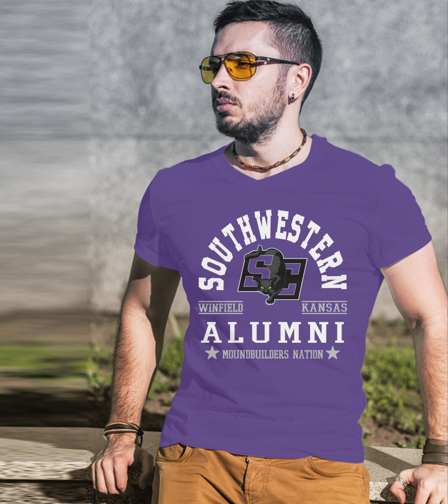 Southwestern Winfield Kansas Alumni Moundbuilders Nation T-Shirt