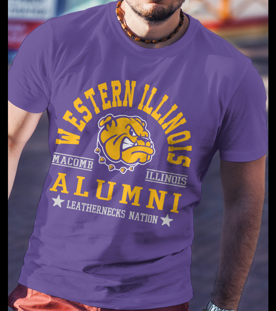 Western Illinois University Alumni Leathernecks Nation Macomb Illinois T-Shirt