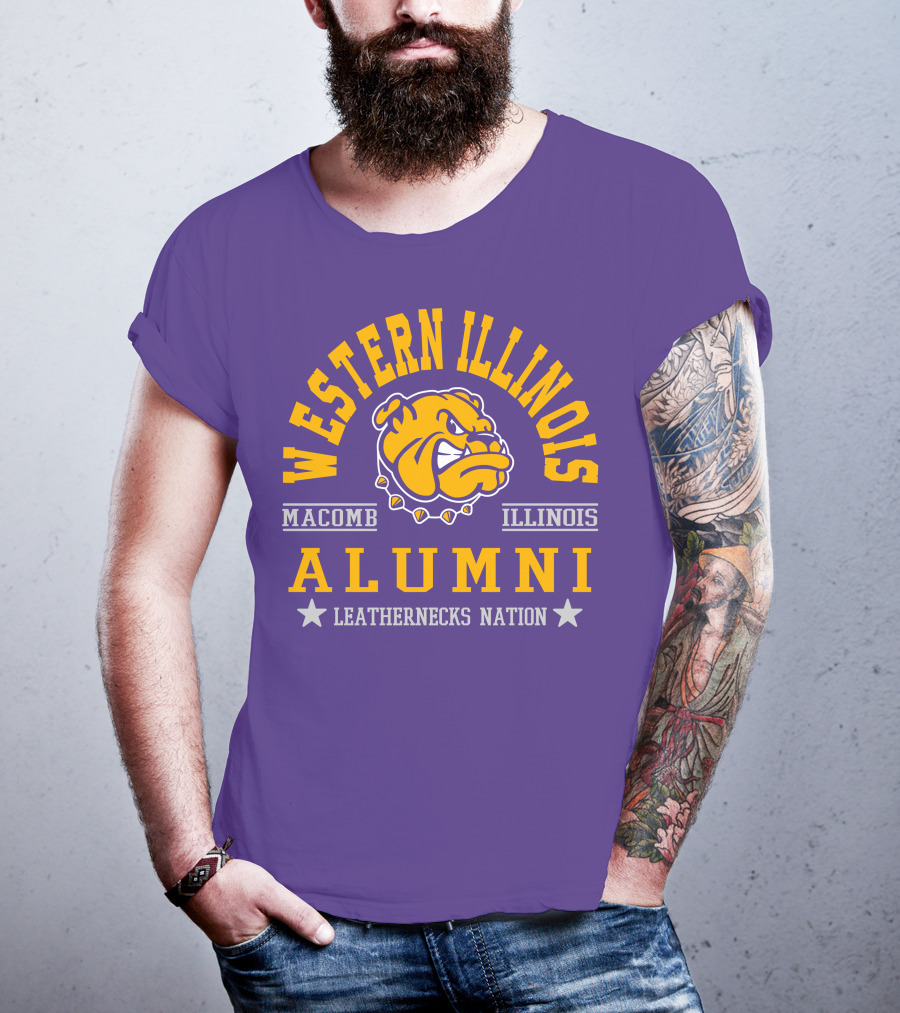 Western Illinois University Alumni Leathernecks Nation Macomb Illinois T-Shirt