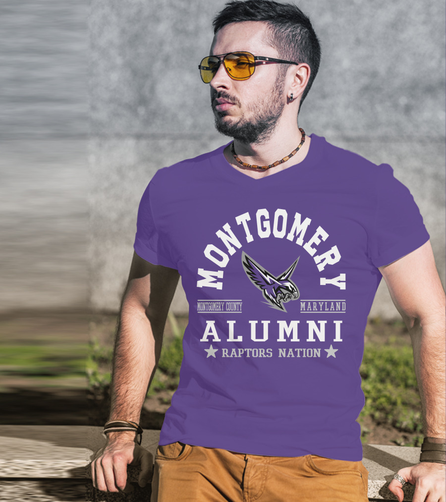 Montgomery County Maryland Alumni Raptors Nation T-Shirt