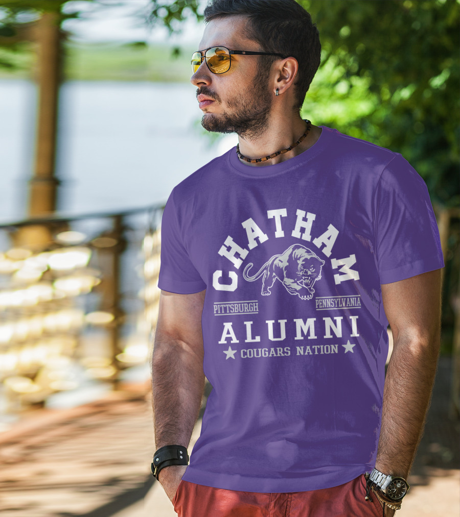 Chatham Pittsburgh Pennsylvania Alumni Cougars Nation T-Shirt