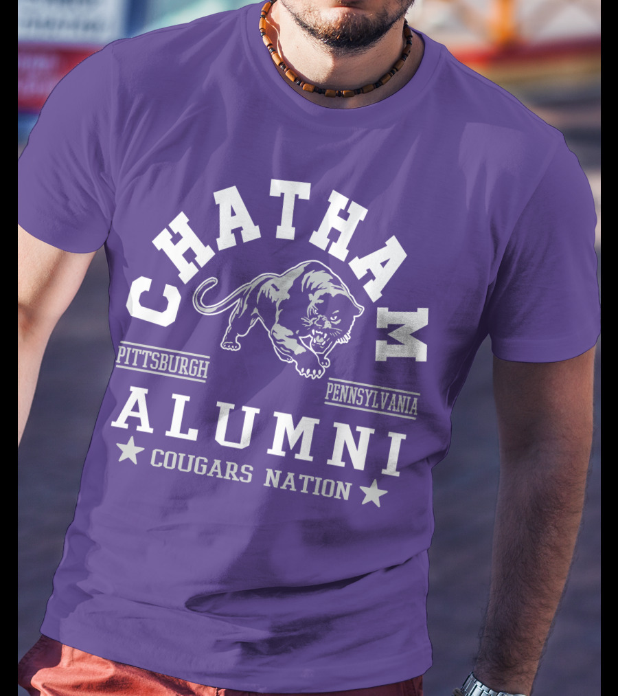 Chatham Pittsburgh Pennsylvania Alumni Cougars Nation T-Shirt