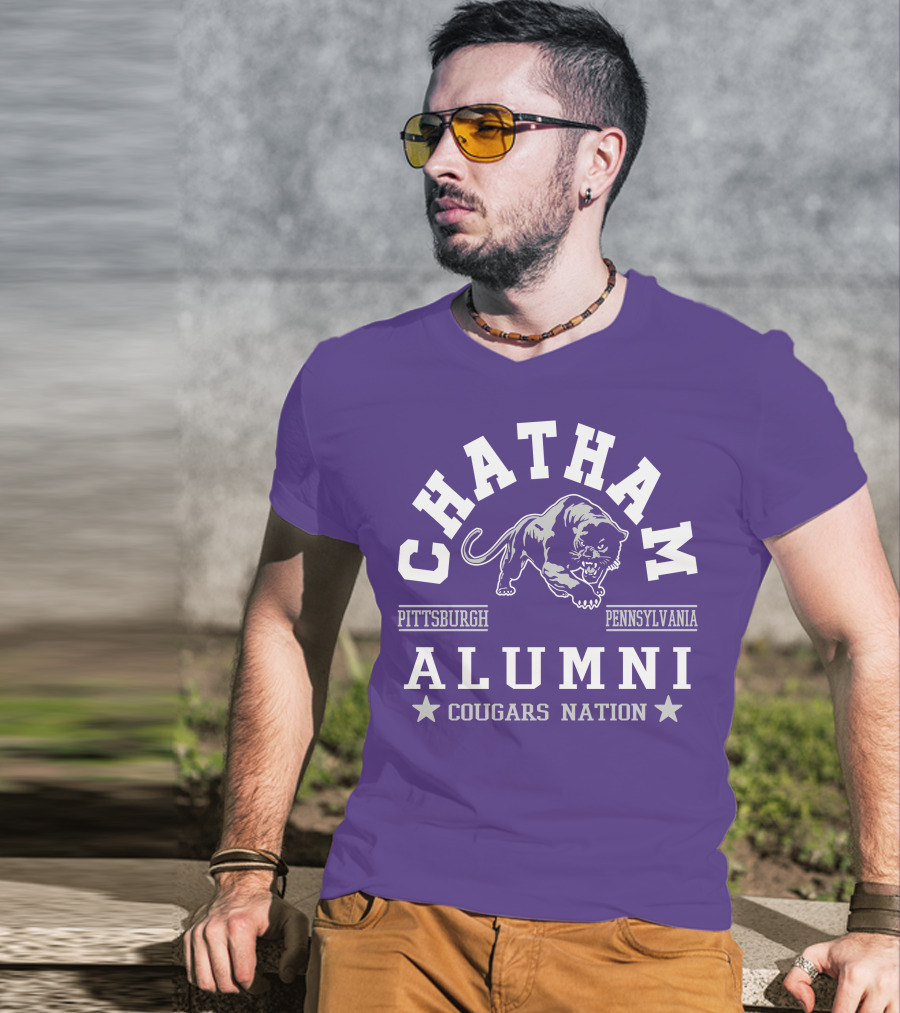 Chatham Pittsburgh Pennsylvania Alumni Cougars Nation T-Shirt