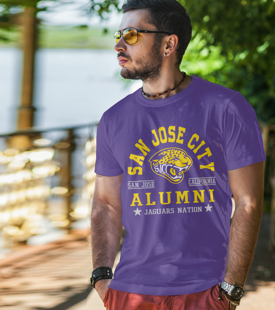San Jose City California Alumni SJCC Jaguars Nation T-Shirt