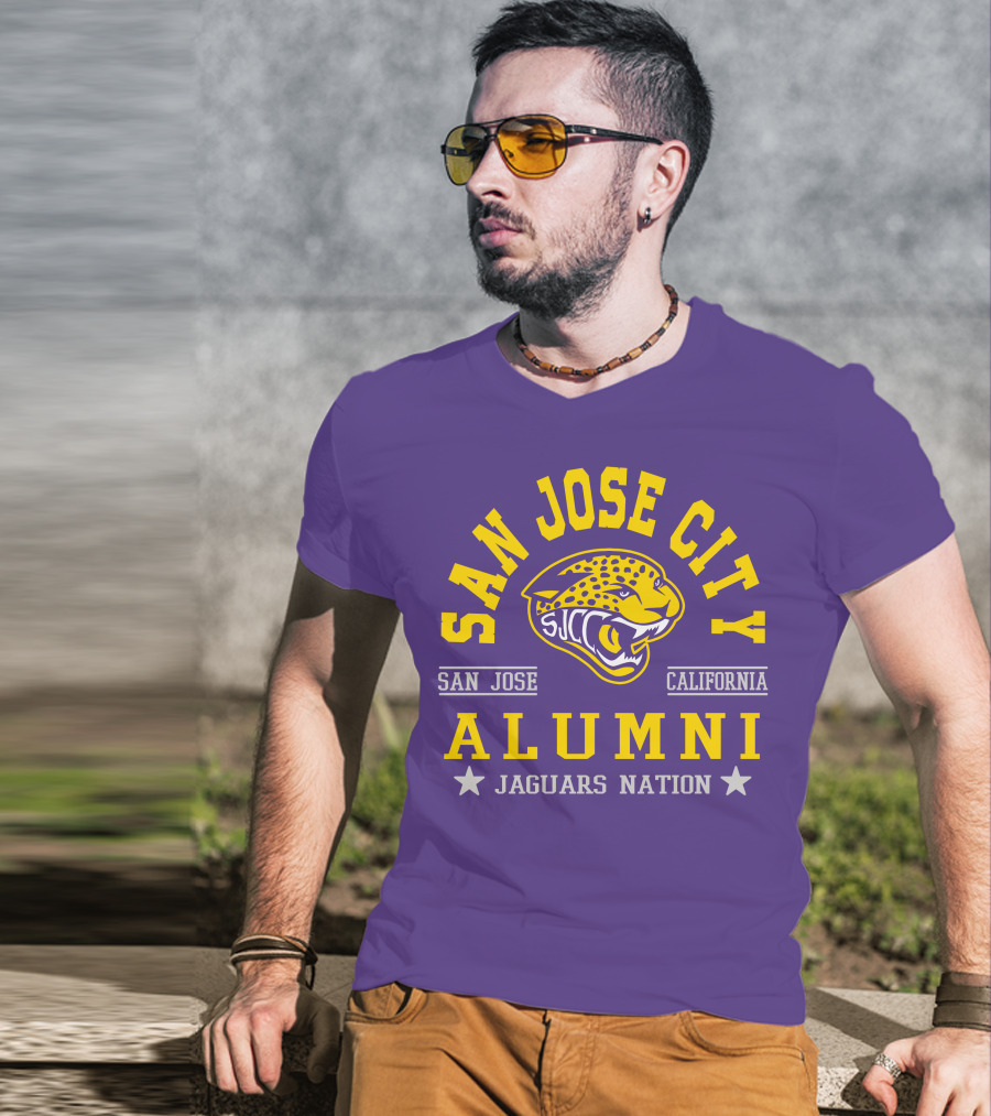 San Jose City California Alumni SJCC Jaguars Nation T-Shirt