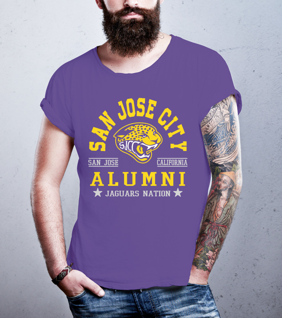 San Jose City California Alumni SJCC Jaguars Nation T-Shirt
