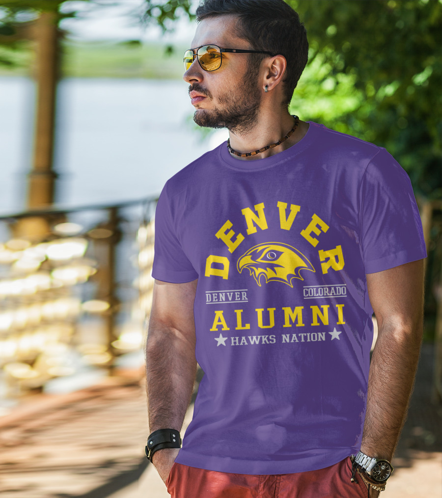 Denver Colorado Alumni Hawks Nation T-Shirt