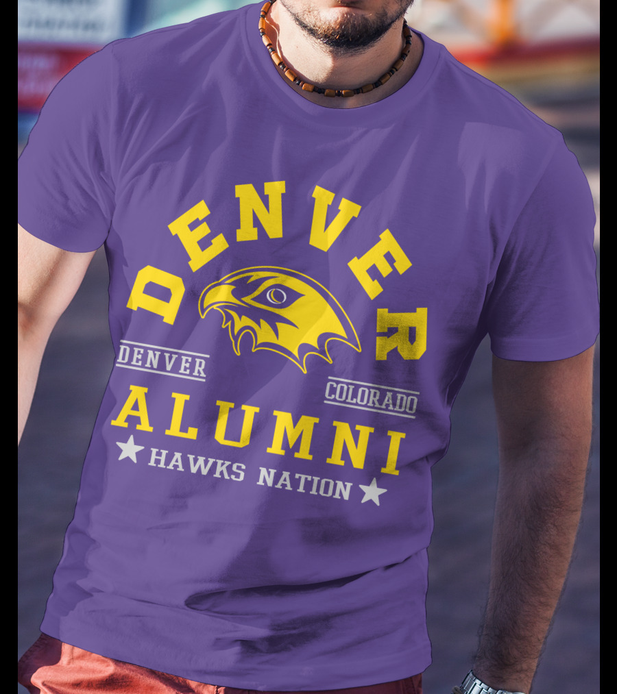 Denver Colorado Alumni Hawks Nation T-Shirt