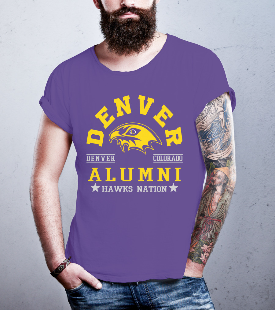 Denver Colorado Alumni Hawks Nation T-Shirt