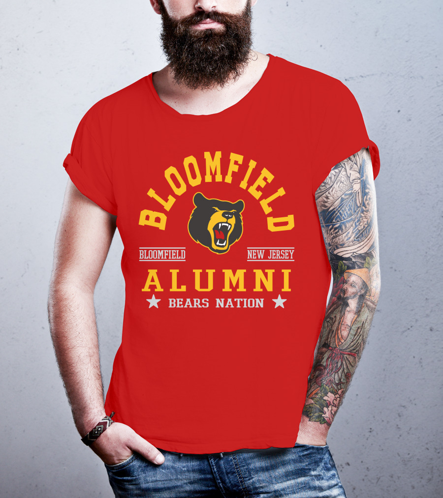 Bloomfield New Jersey Alumni Bears Nation T-Shirt
