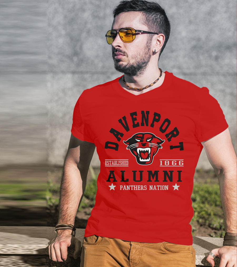 Davenport Alumni Panthers Nation Established 1866 T-Shirt