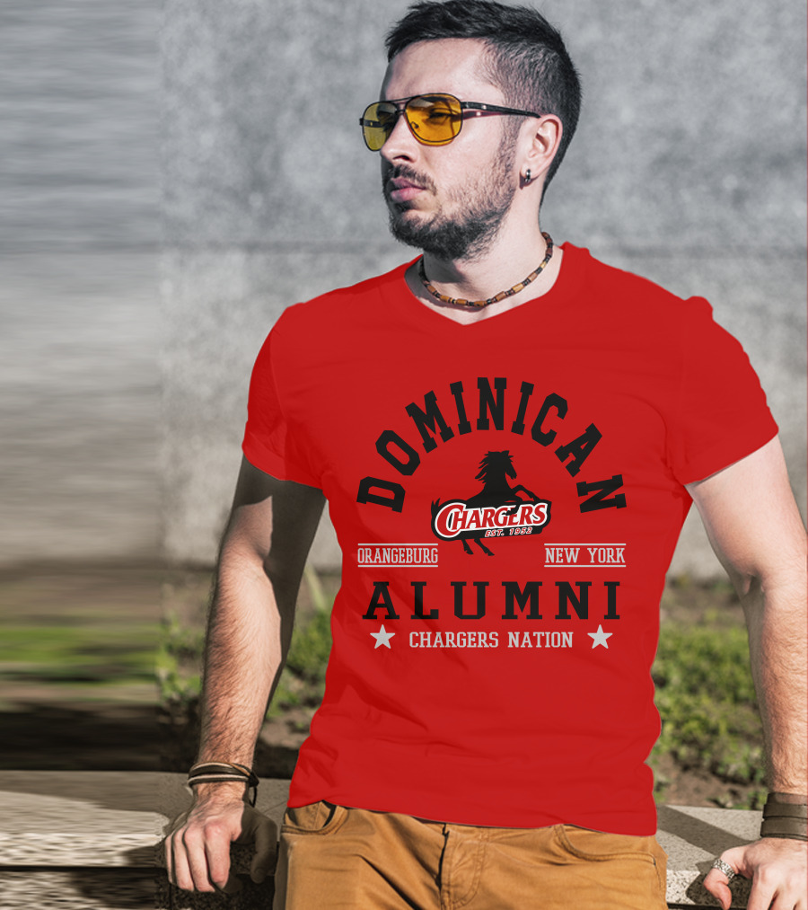 Dominican Chargers Alumni Orangeburg New York Chargers Nation T-Shirt