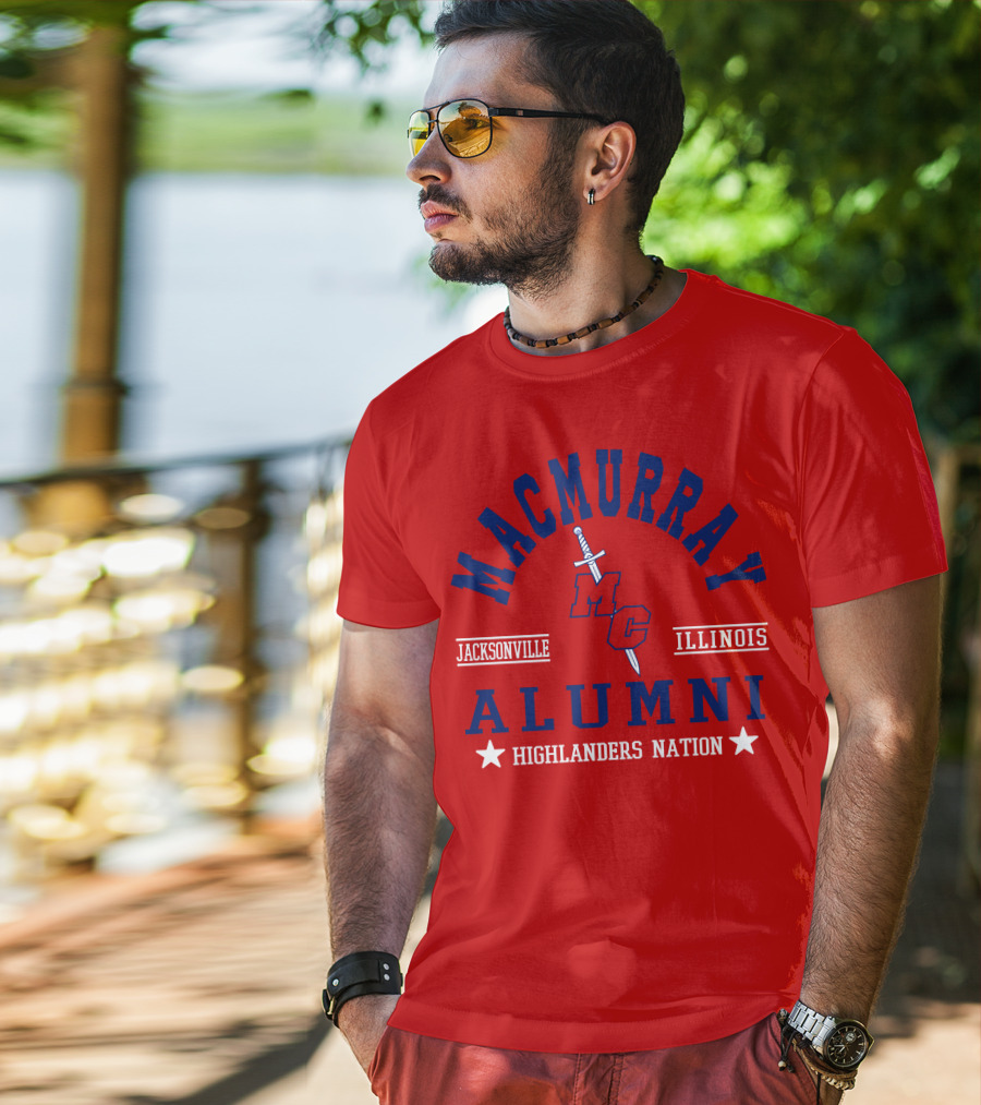 MacMurray College Jacksonville Illinois Alumni Highlanders Nation T-Shirt