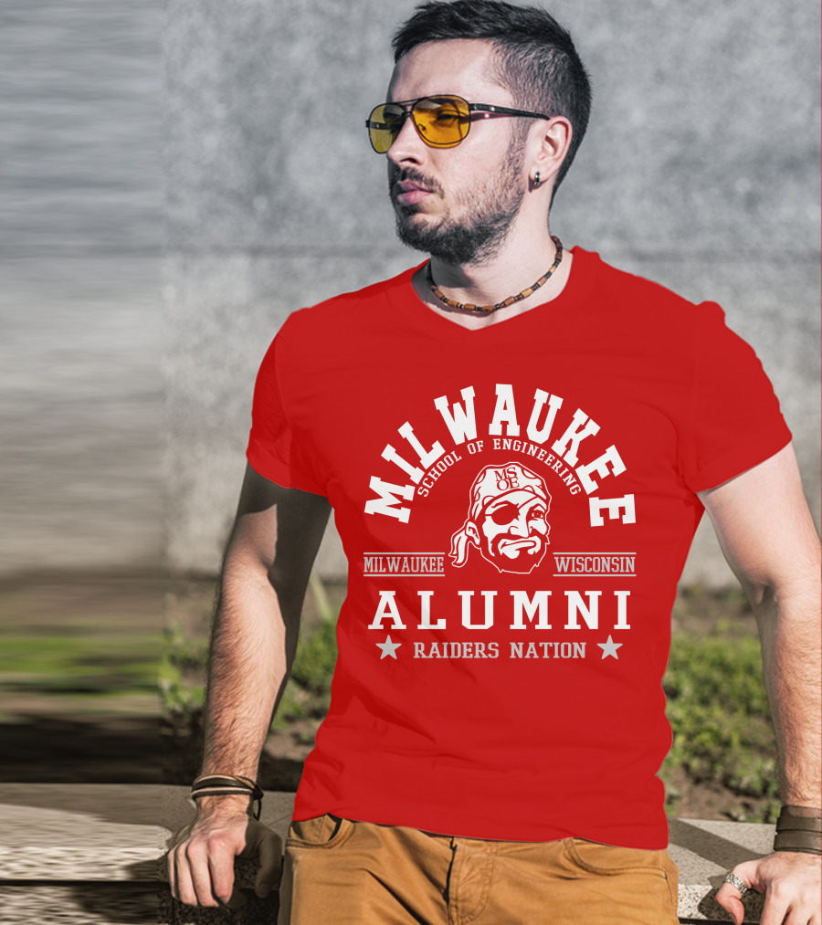 Milwaukee School Of Engineering Alumni Raiders Nation Wisconsin T-Shirt