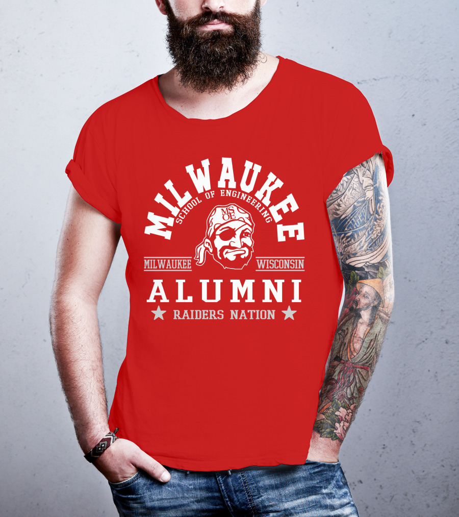 Milwaukee School Of Engineering Alumni Raiders Nation Wisconsin T-Shirt