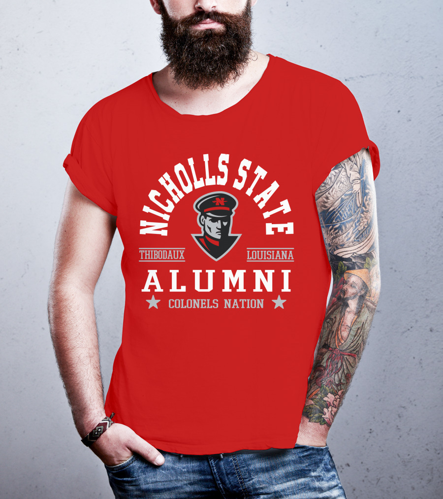 Nicholls State University Alumni Colonels Nation Thibodaux Louisiana T-Shirt