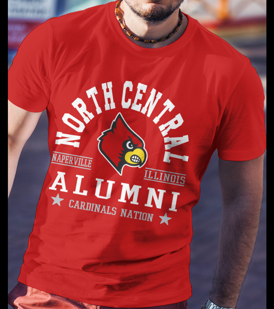 North Central College Naperville Illinois Cardinals Nation Alumni T-Shirt