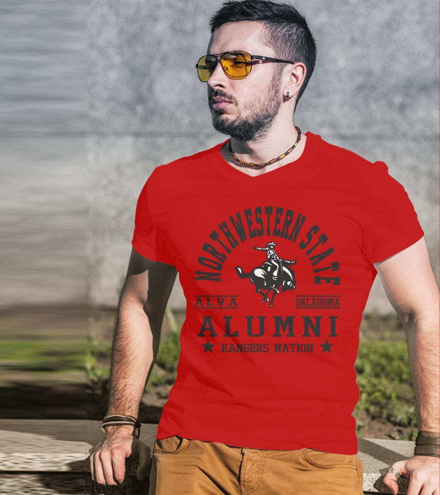 Northwestern State Alumni Rangers Nation Alva Oklahoma T-Shirt