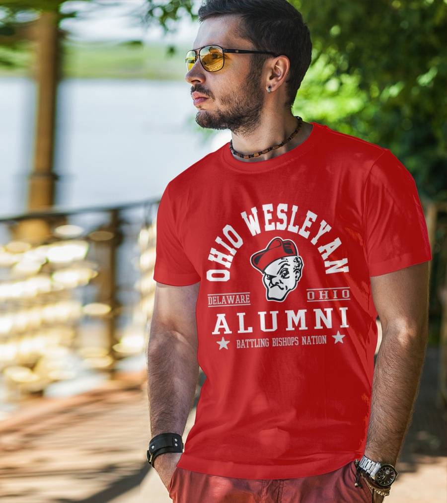 Ohio Wesleyan Alumni Battling Bishops Delaware Ohio Nation T-Shirt