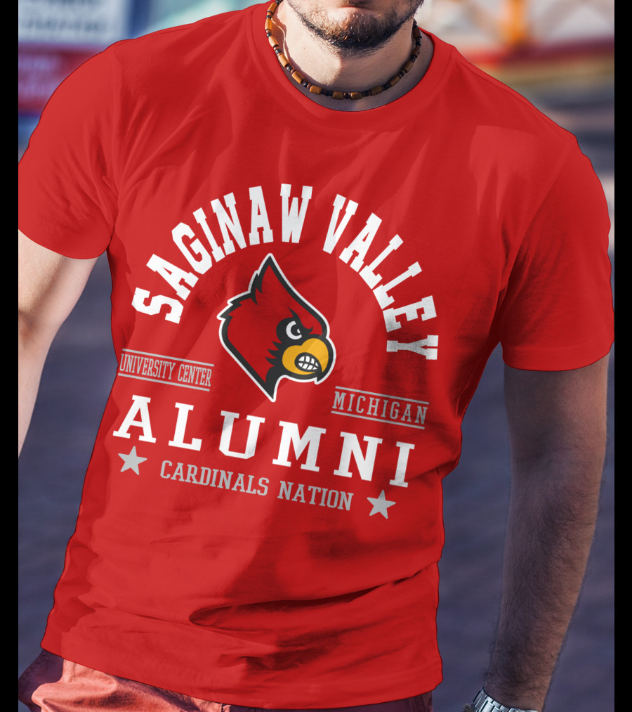 Saginaw Valley Alumni Cardinals Nation University Center Michigan T-Shirt