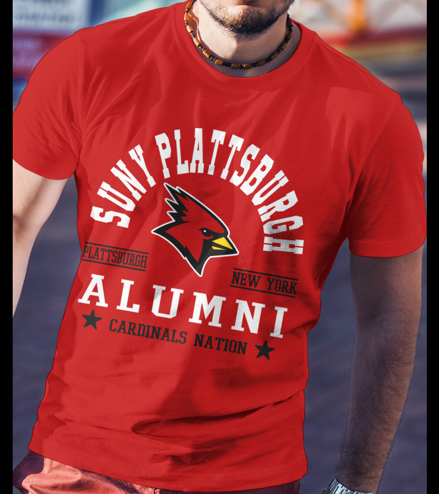 SUNY Plattsburgh New York Alumni Cardinals Nation T-Shirt