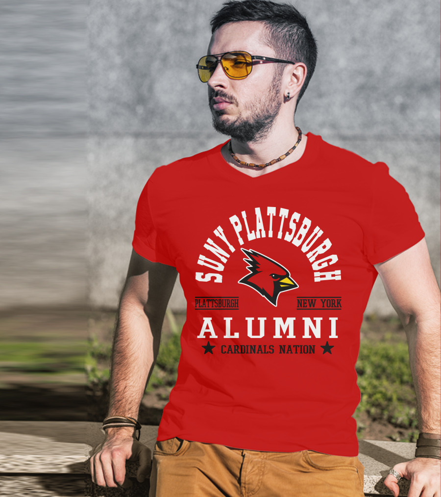 SUNY Plattsburgh New York Alumni Cardinals Nation T-Shirt