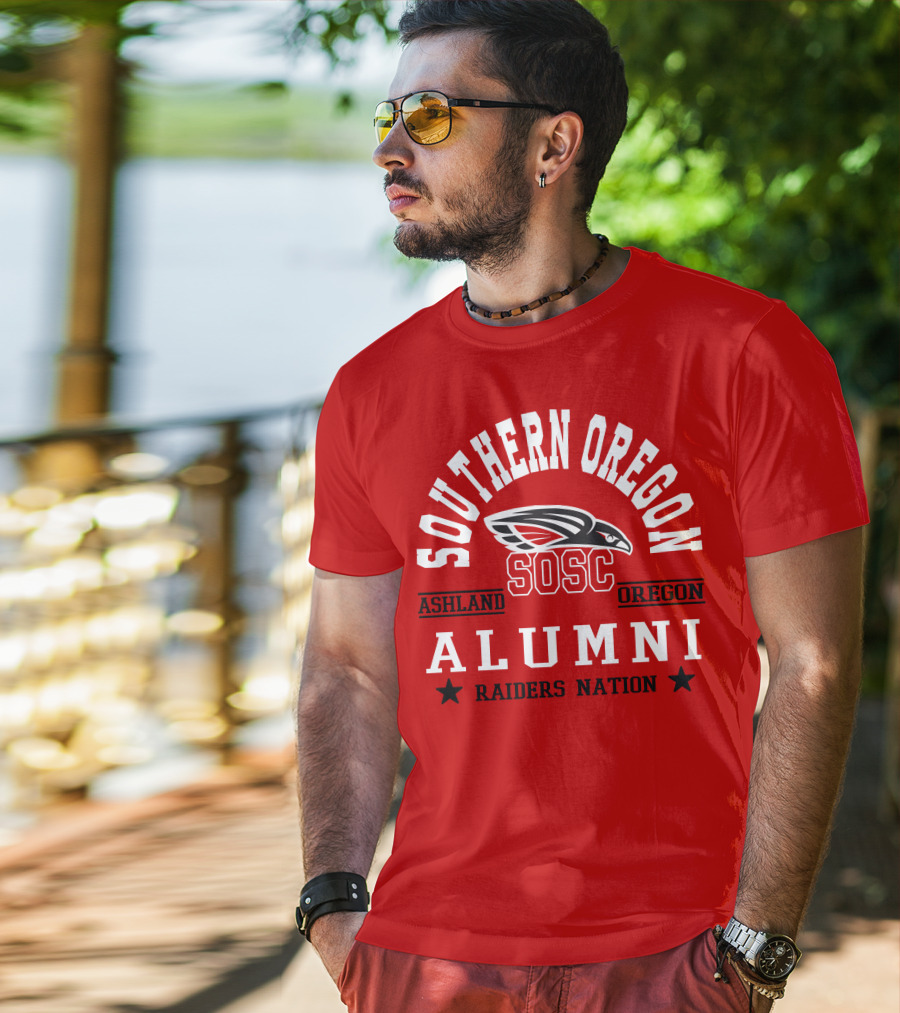Southern Oregon SOSC Ashland Oregon Alumni Raiders Nation T-Shirt