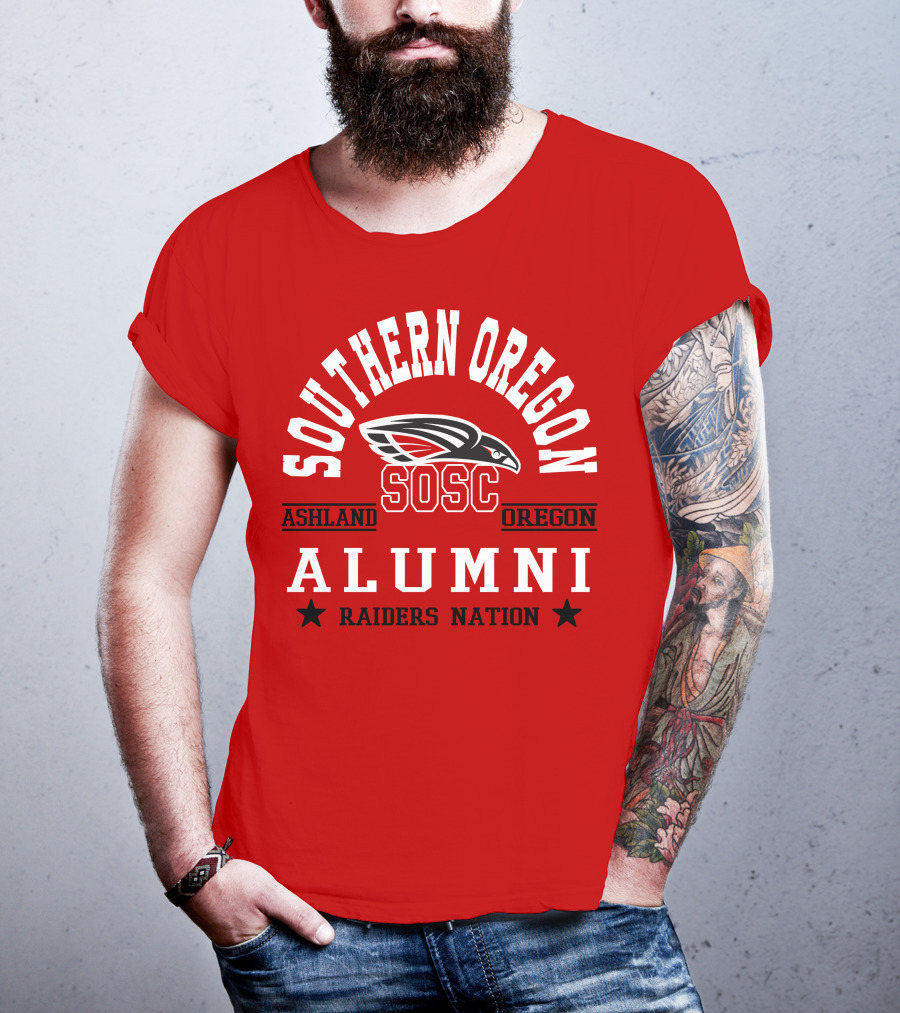 Southern Oregon SOSC Ashland Oregon Alumni Raiders Nation T-Shirt