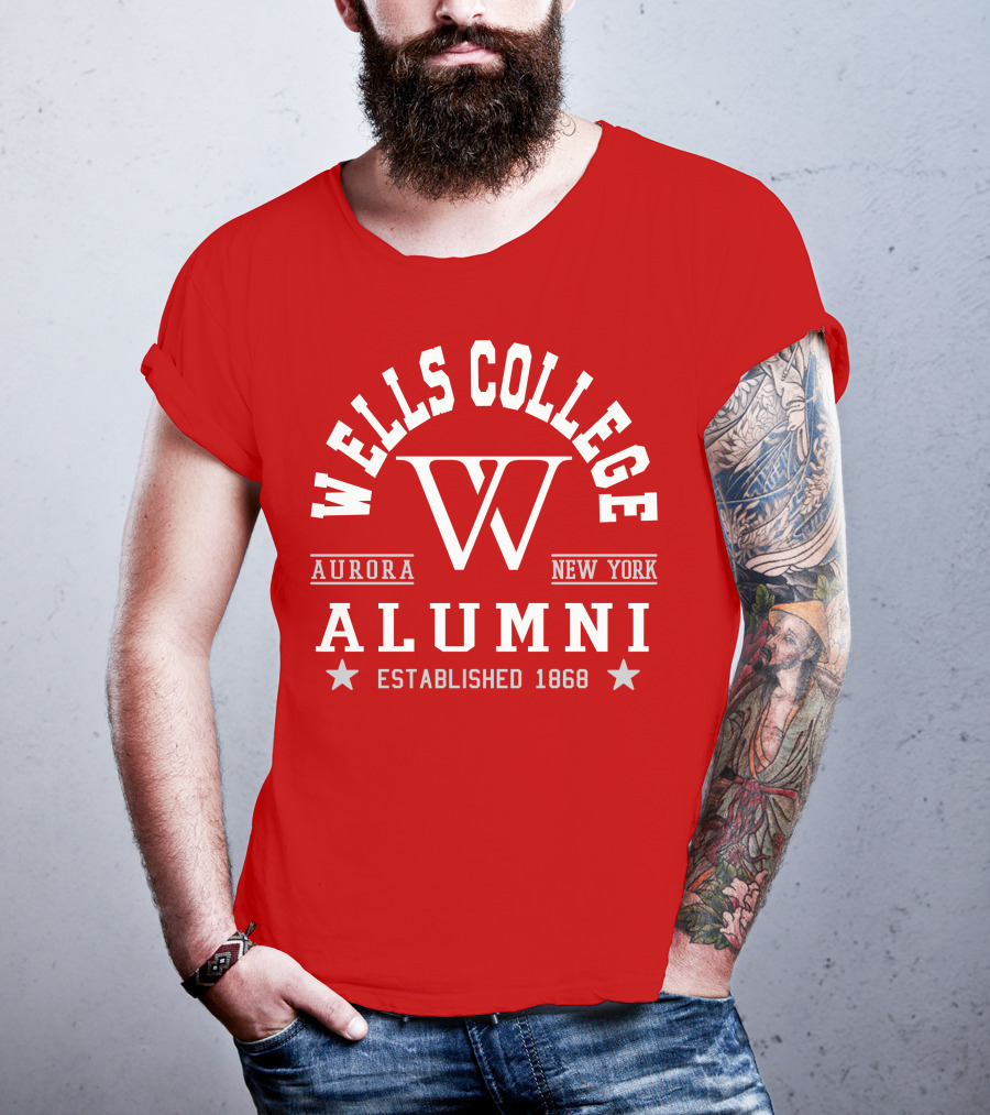 Wells College Alumni Aurora New York Established 1868 T-Shirt
