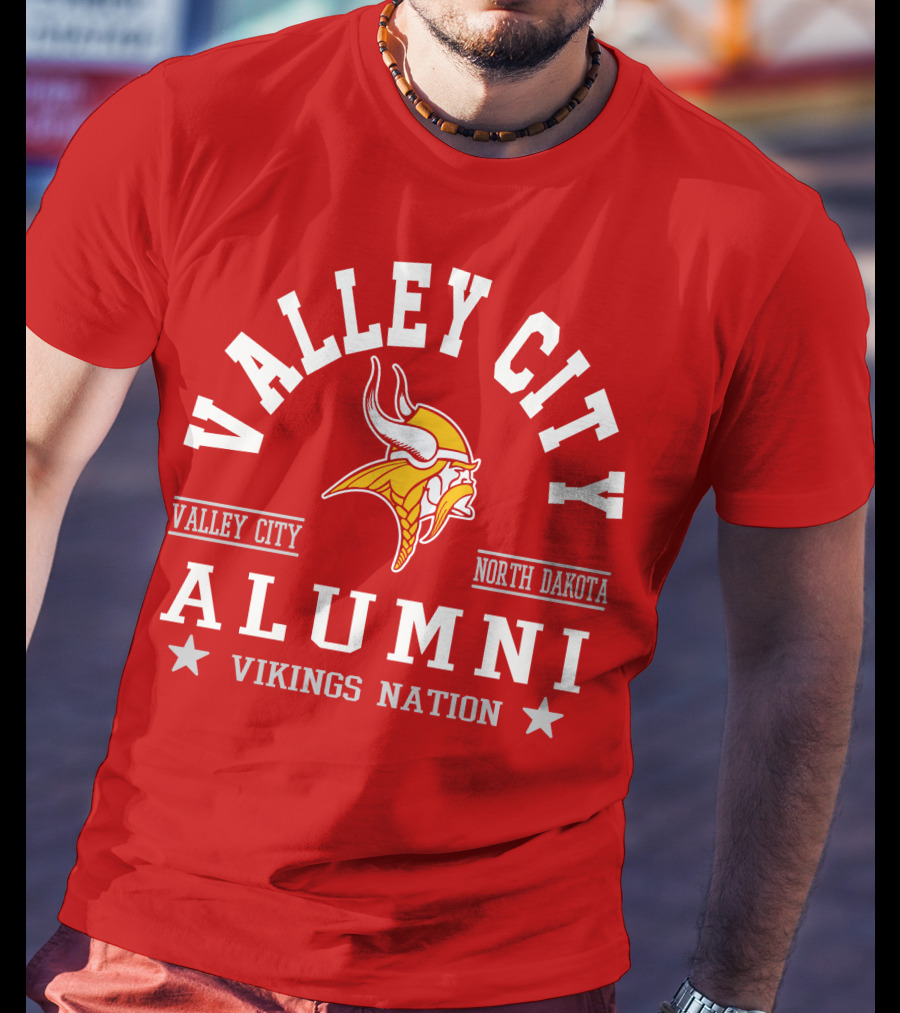 Valley City North Dakota Alumni Vikings Nation T-Shirt