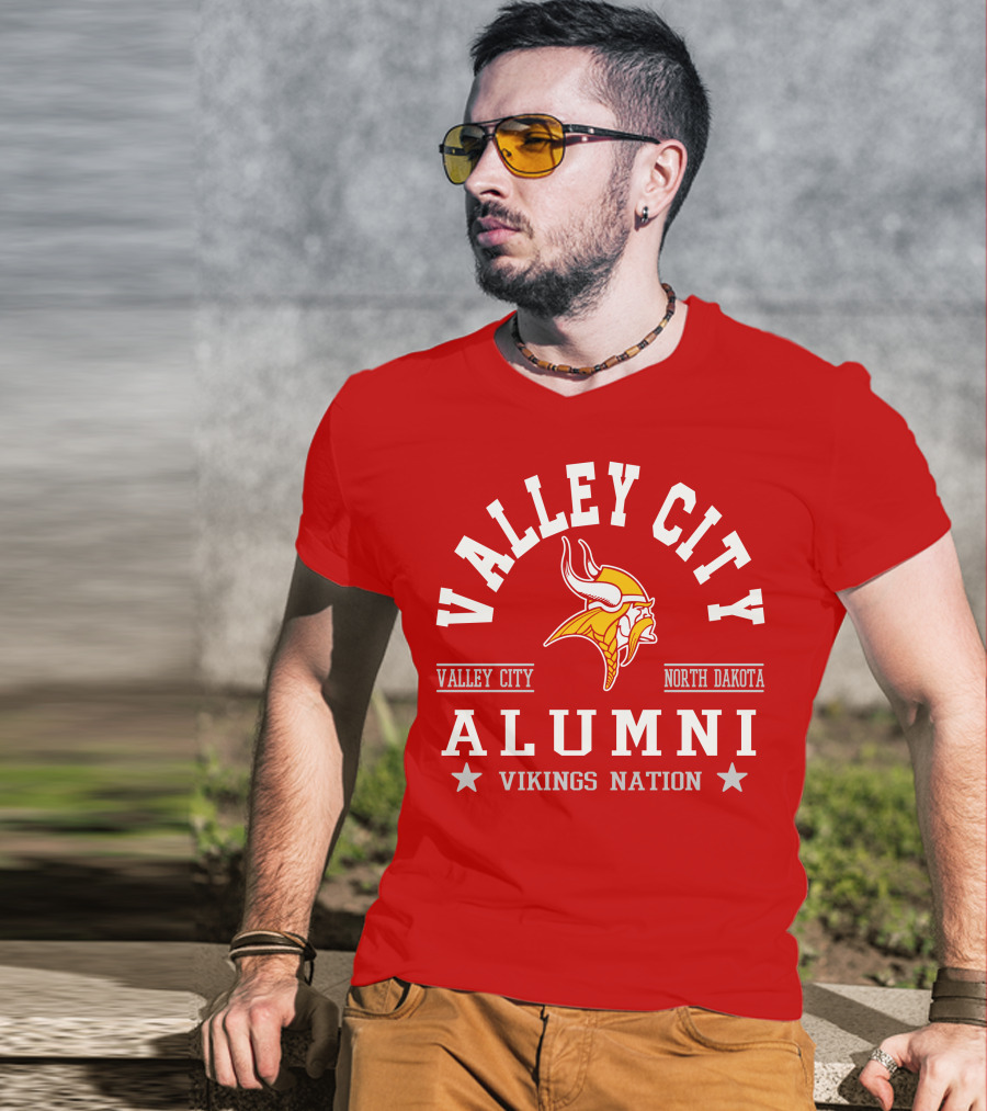 Valley City North Dakota Alumni Vikings Nation T-Shirt