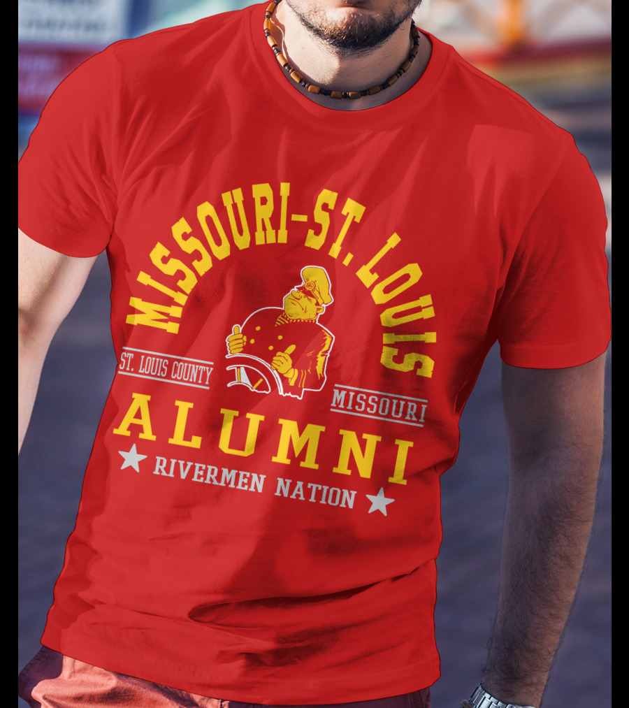 Missouri-St. Louis Alumni Rivermen Nation St. Louis County T-Shirt