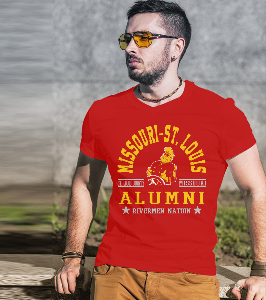 Missouri-St. Louis Alumni Rivermen Nation St. Louis County T-Shirt