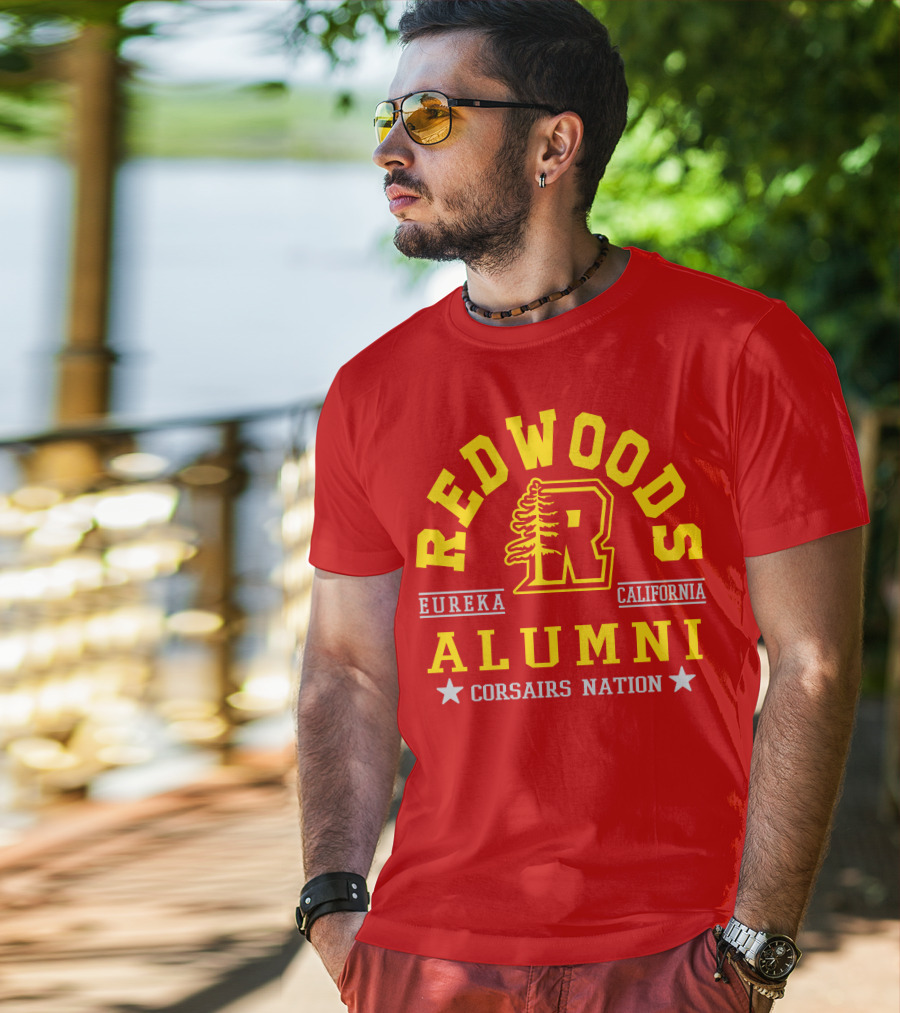 Redwoods Alumni Eureka California Corsairs Nation T-Shirt